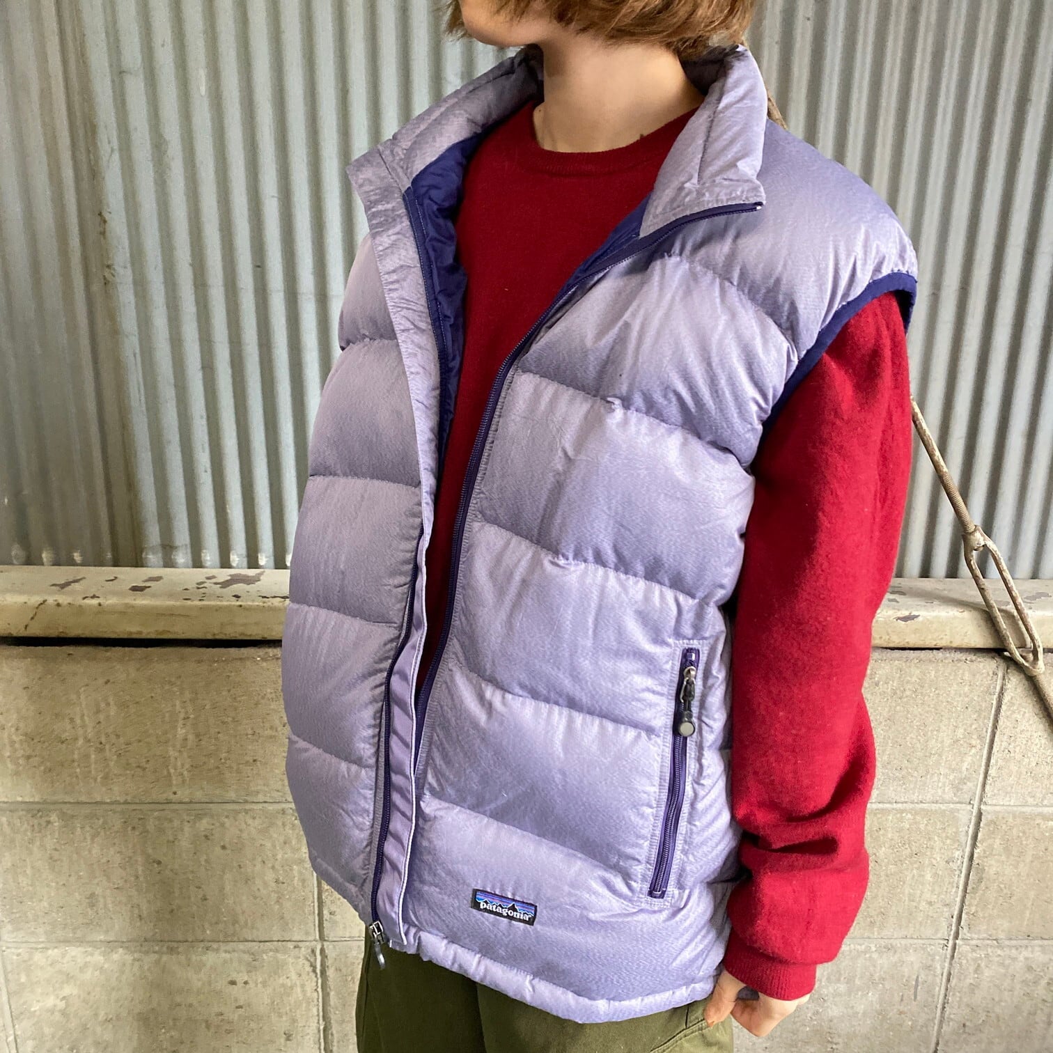 パタゴニア グースダウンベスト レディースL 古着 Patagonia パープル 薄紫色【アウトドアジャケット】 | cave  古着屋【公式】古着通販サイト