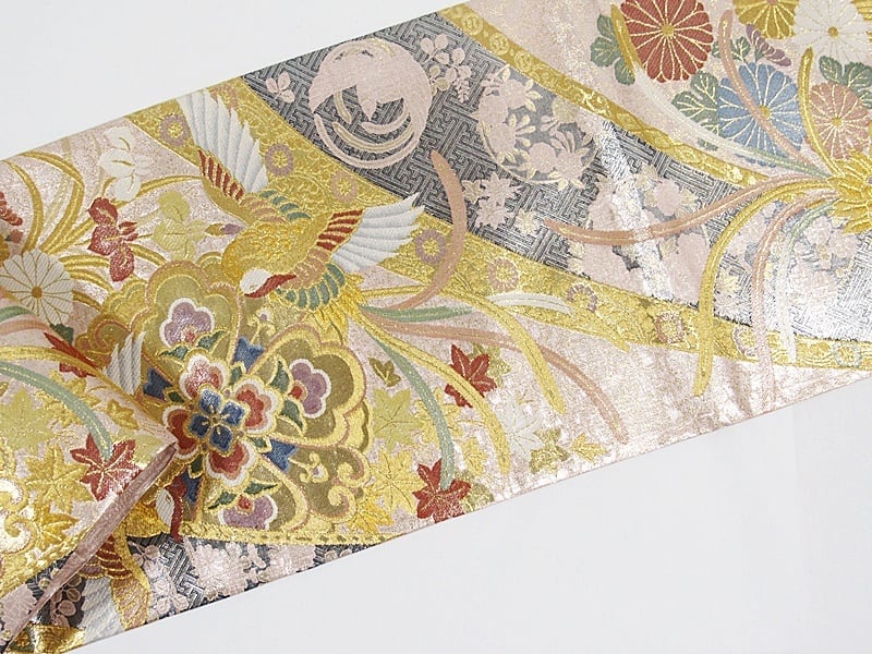 未使用】錦袋帯 御簾文に鳳凰 花菱華紋 美品 | kimonoアン 未使用】錦袋帯 御簾文に鳳凰 花菱華紋 美品 | kimonoアン