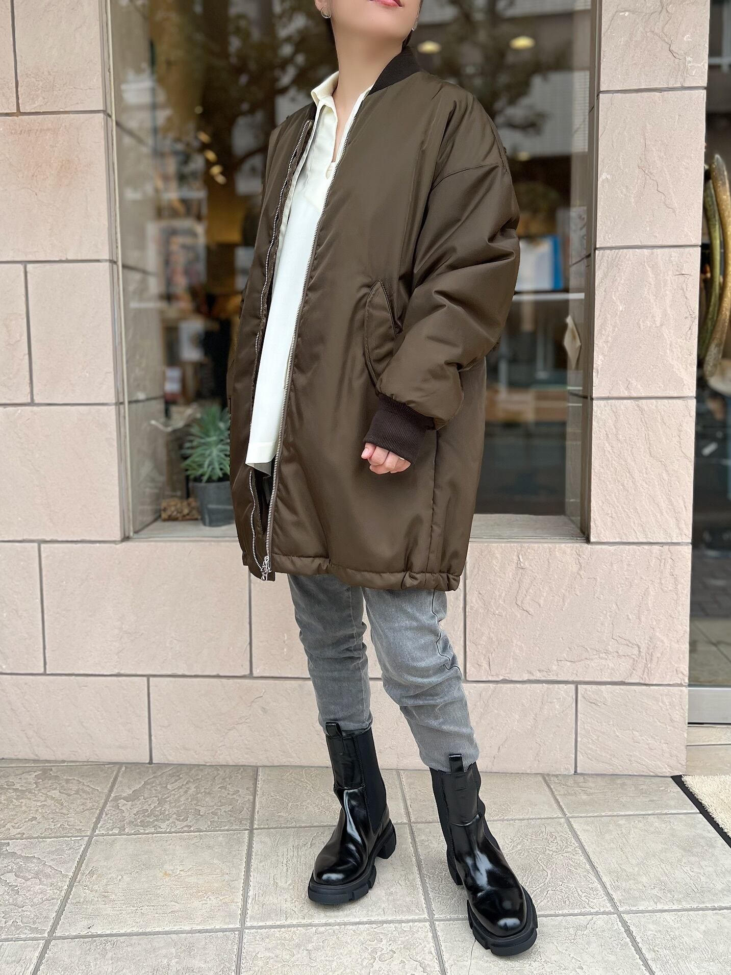 BLACKのみ】TICCA / ミドルMA-1 | anouk