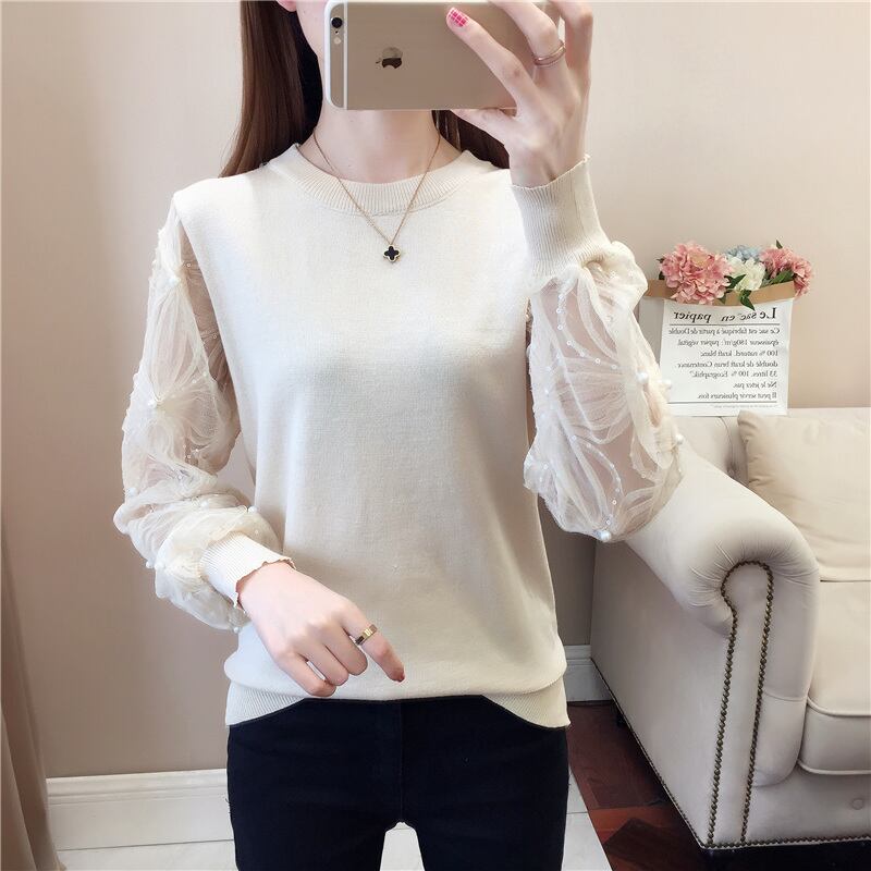 トップス レディース ニットソー 袖あり 長袖 ラウンドネック フラワー Iライン 切り替え 花柄 レース リブ 透け感 シースルー ニット かわいい 大人可愛い きれいめ シンプル カジュアル 大人 上品 おしゃれ お洒落 かっこいい レトロ 大人女子 こなれ感 ラフ メンズライク ラブリー キュート ガーリー ルーズ 個性的 クール モード系 セクシー エレガント モダン 送料無料 とろみ感 抜け感 無地 春 秋 冬 10代 20代 30代 40代 デート お出かけ 女子会 休日 着回し 普段使い