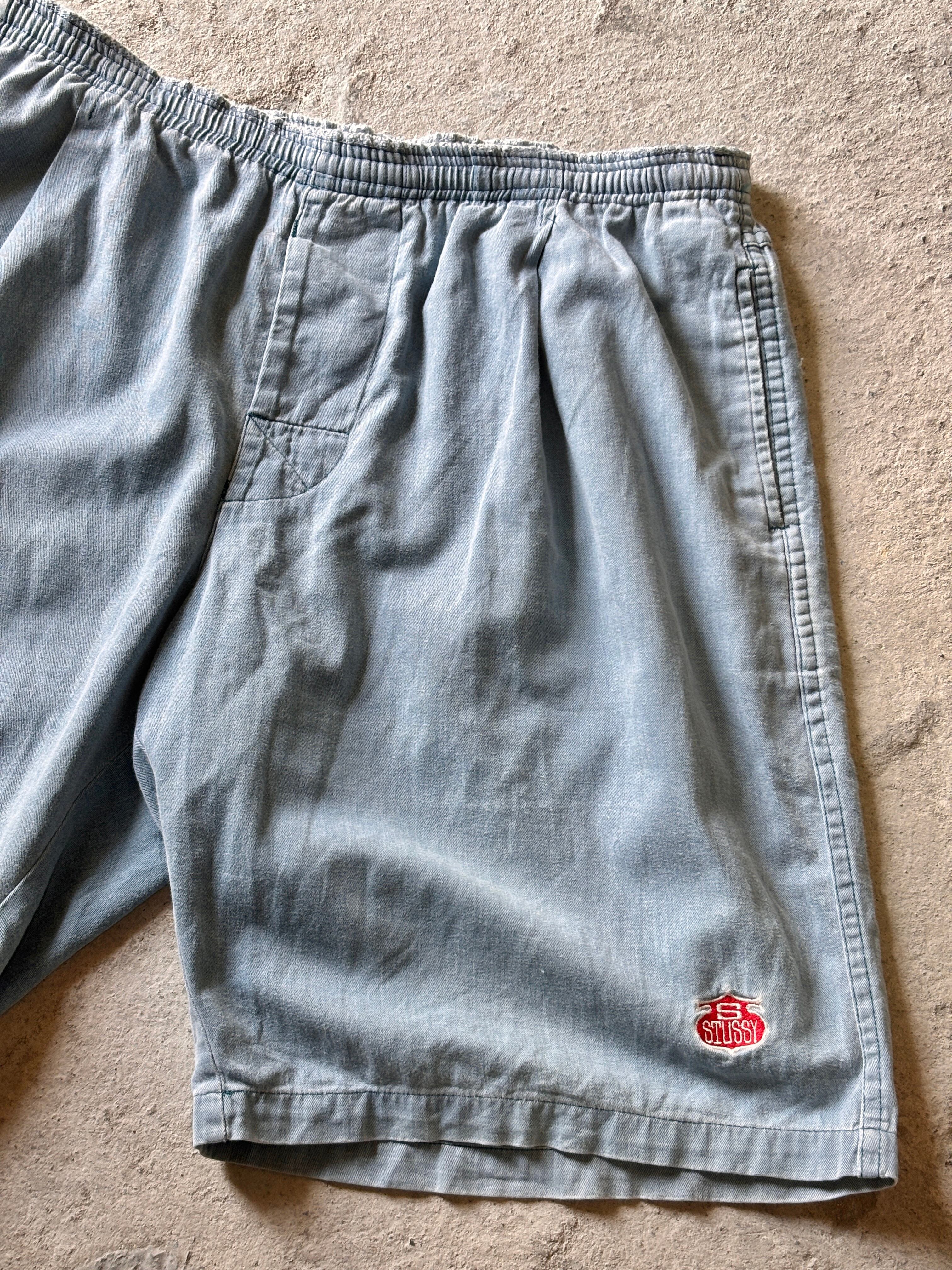 90s OLD STUSSY/Easy Shorts/USA製/紺タグ/M/イージ－ショ－ツ/ショ