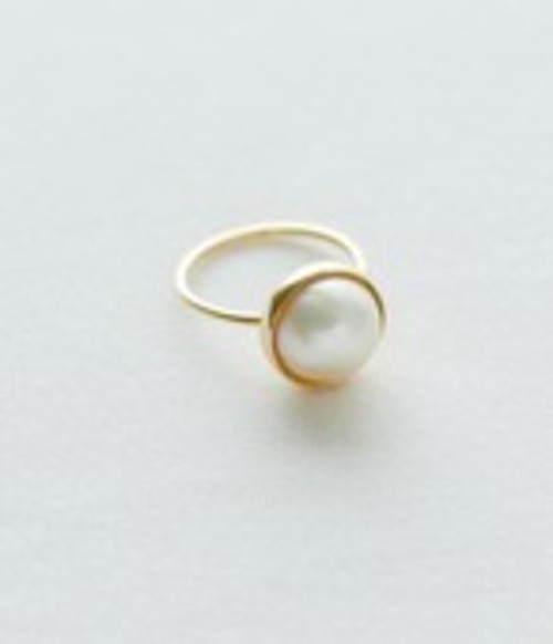 21014 - Mabe Pearl Ring - Round-14号