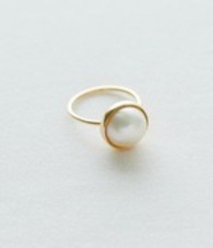 21014 - Mabe Pearl Ring - Round-14号