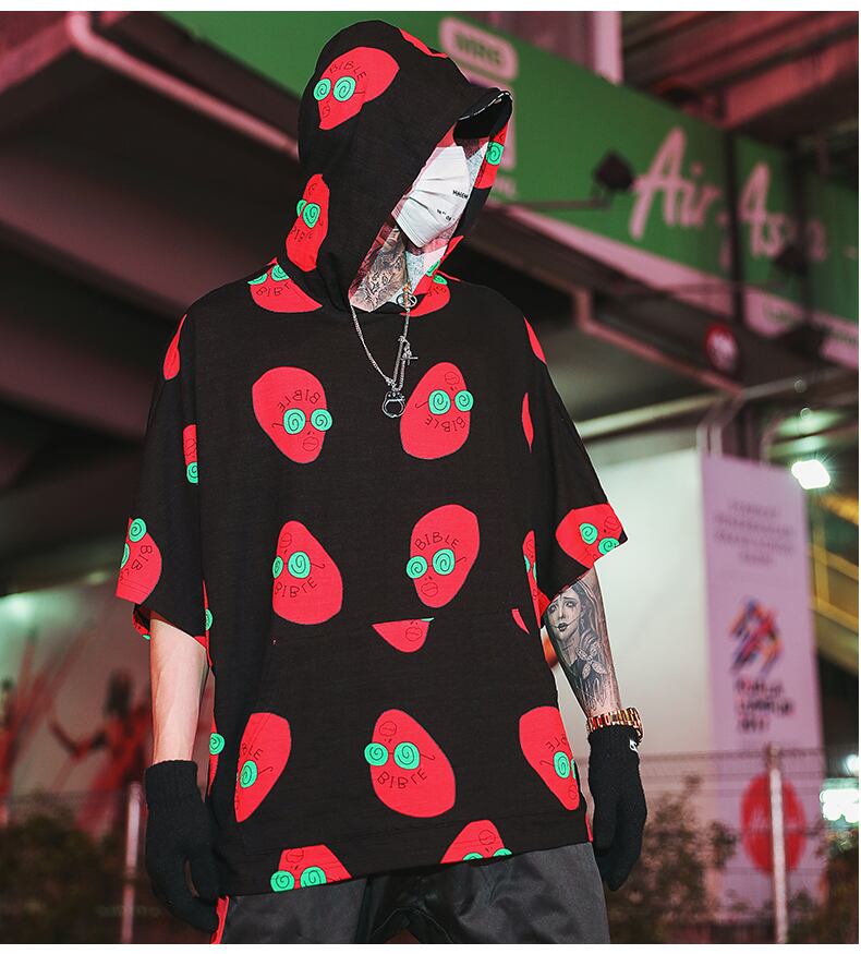 全3色 Tシャツ カットソー プリント カジュアル ストリート 