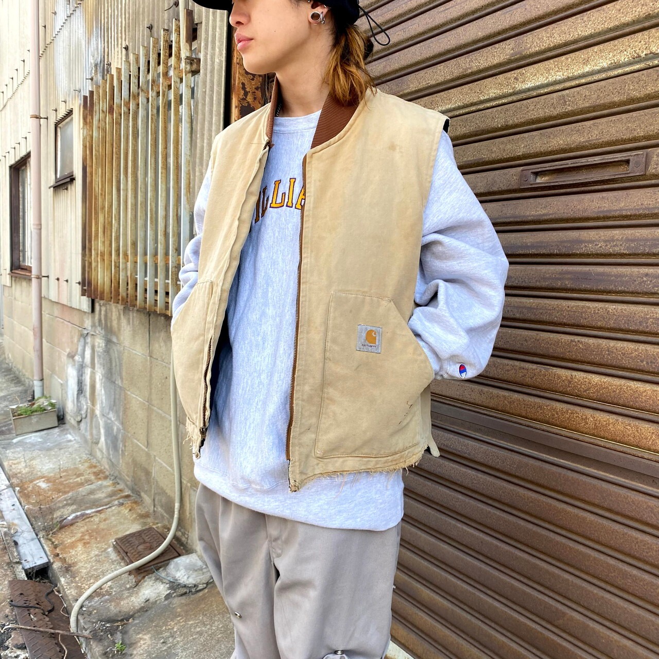 Carhartt カーハート ダック地 ワークベスト メンズXL相当 古着 