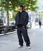 【#Re:room】VINTAGE DROP SHOULDER DENIM JACKET［REJ114］