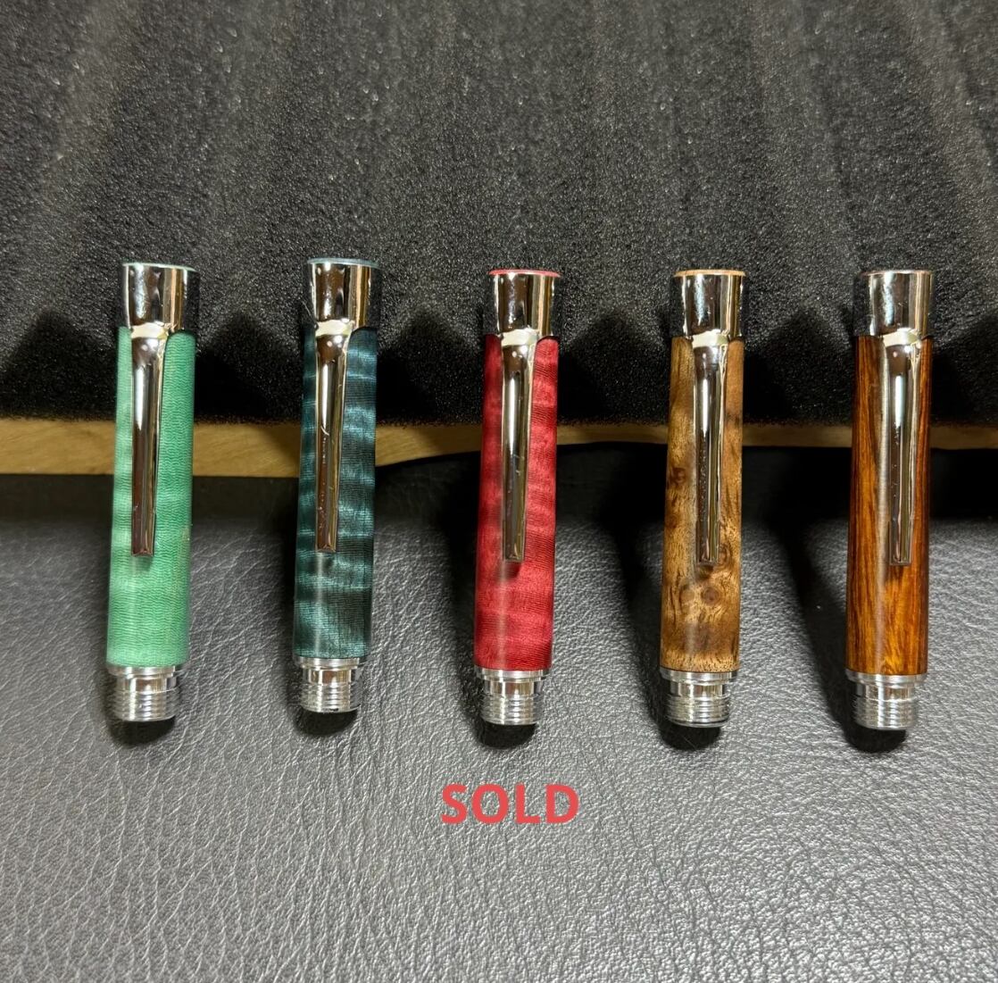 248黒柿 PG-5用木軸 低重心テーパー 真鍮 | handwood