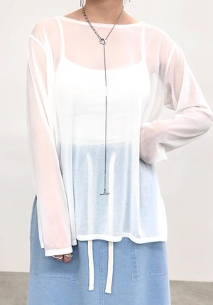 【NUS】トリコットシフォン フレアトップス 610-35004