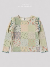 韓国子供服 / ÜEO / スクエアエンジェルTシャツ / 秋服 *S~JS*