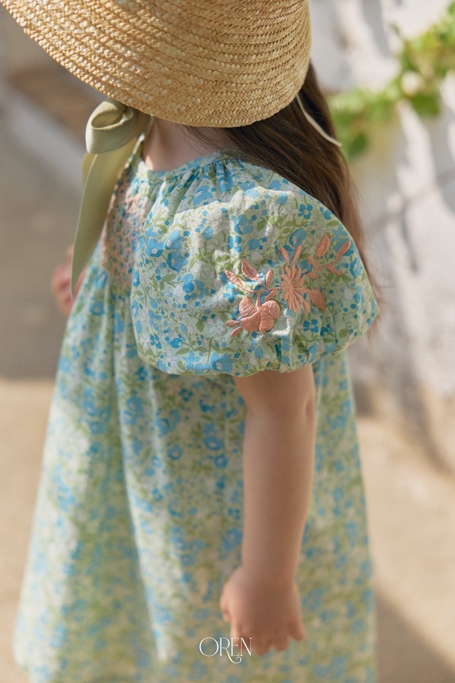 【6/11〆予約】<OREN>  Solara smocking dress