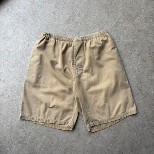 90s STUSSY cotton easy shorts "beige" 【仙台店】