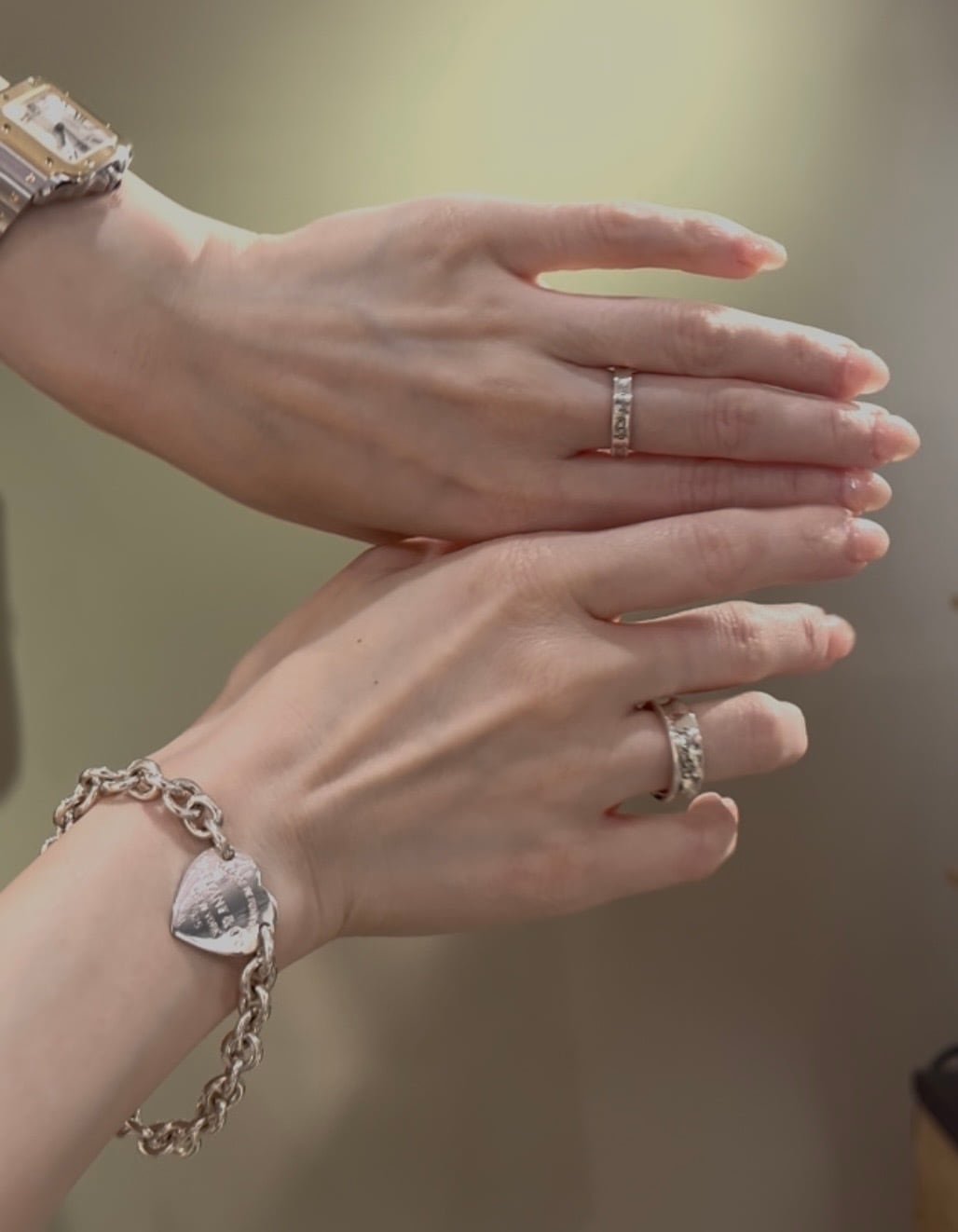 TIFFANY&CO】 【22号 】2827 細T&CO ナローシルバー925ヴィンテージ