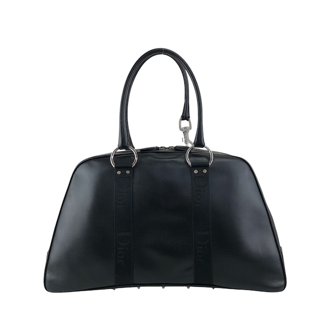 Christian Dior クリスチャン ディオール ストリートシック ハンドバッグ ブラック ロゴ レザー ミニボストン vintage ヴィンテージ オールド yt7ssi