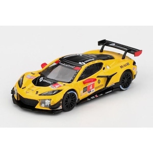MINI GT（ミニGT）／TrueScale Miniatures 　1/64 Chevrolet Corvette Z06 GT3.R IMSA Daytona 24 Hours 2025 #4 Corvette Racing by Pratt Miller Motorsports 　　MGT01197-L