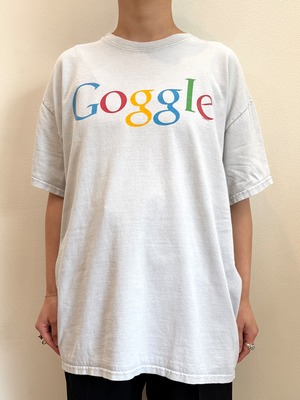 CU10-6 USED TEE "Google" -LIGHT GRAY-