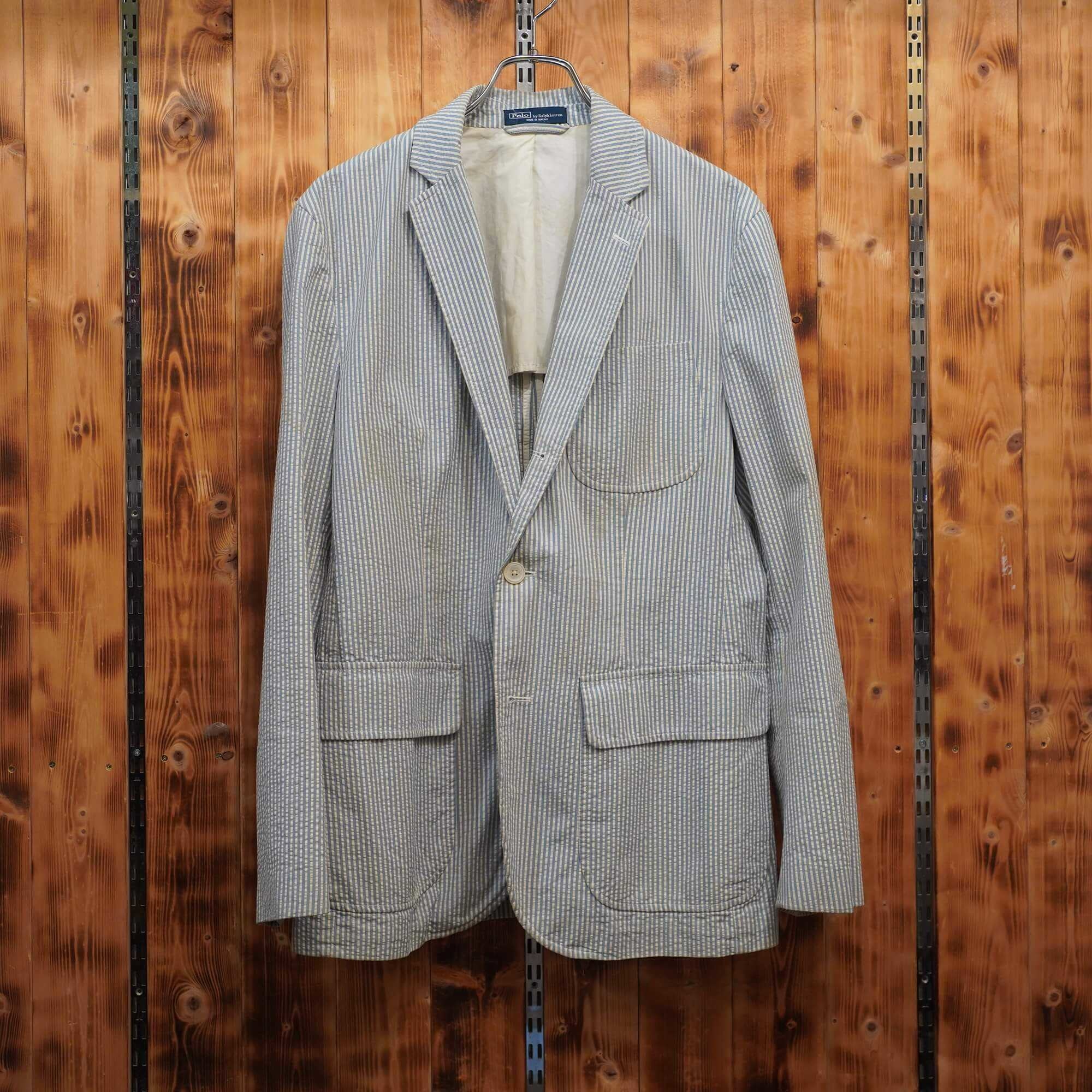 ralphlauren シアサッカー ジャケット 38R ラルフローレン