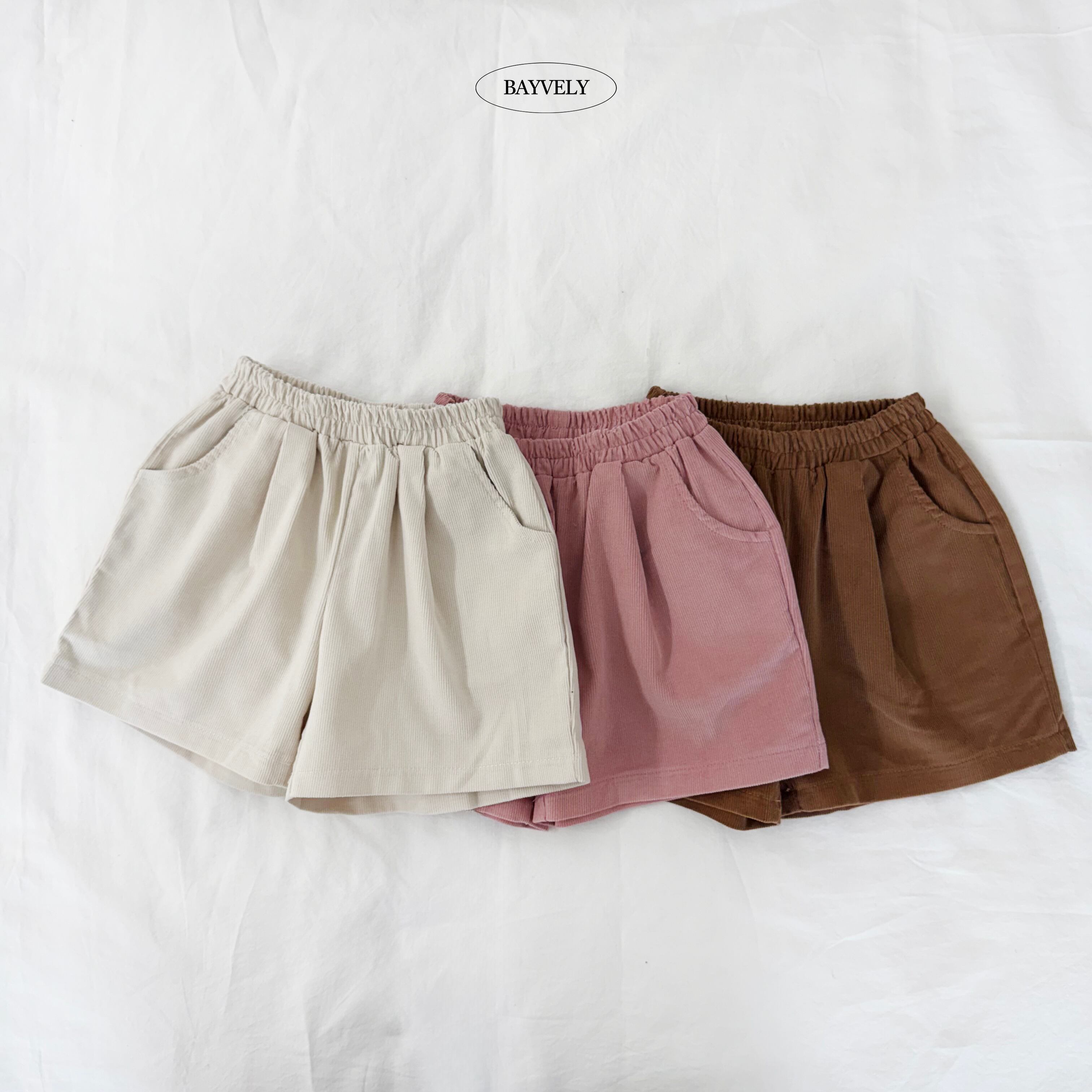 golden bermuda pants【BAYVELY】※9月中旬発送予定