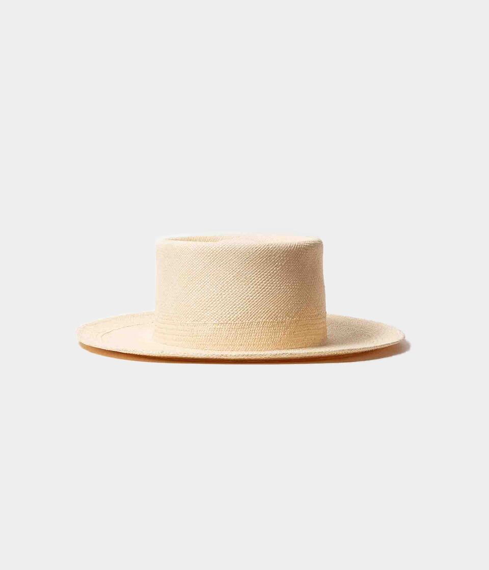 PORK PIE HAT -PANAMA - NATURAL