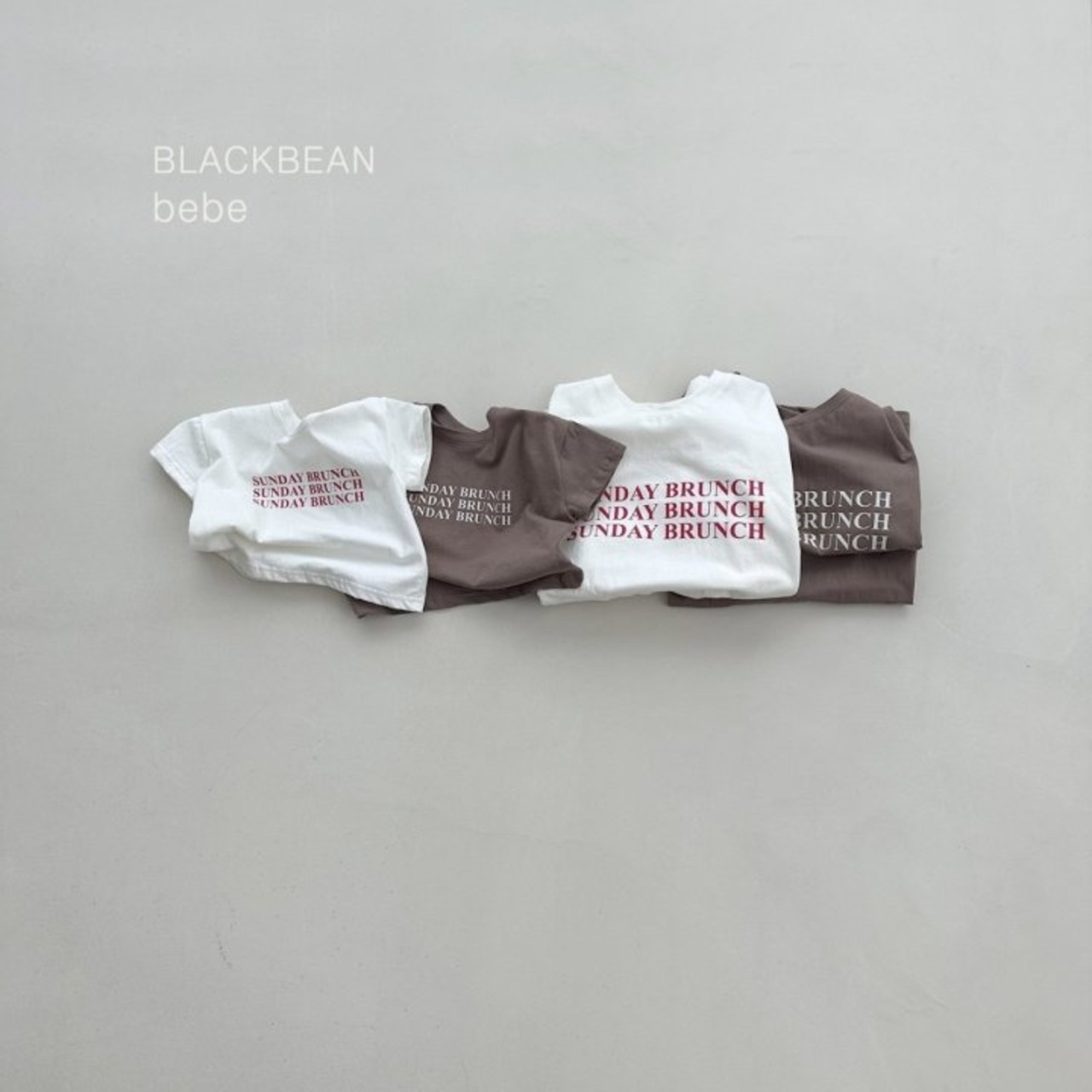 [BLACKBEAN] Brunch Bebe Tee +fee2 / [블랙빈] 브런치베베티