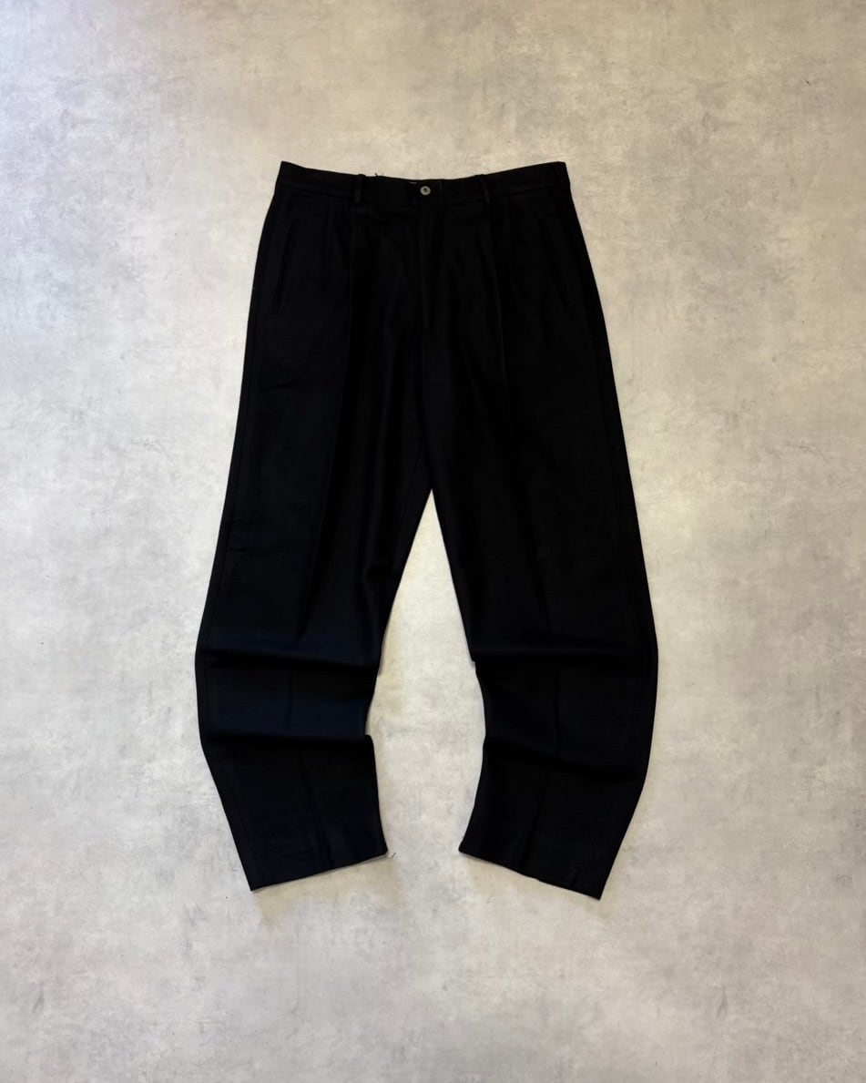 【VINTAGE】1990’s “BitStop” 2 Tuck Wool Slacks MADE IN ITALY W32.5 L32.5