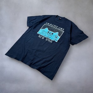 90s USA製 art TEE 猫 ネコ アート Tシャツ 古着