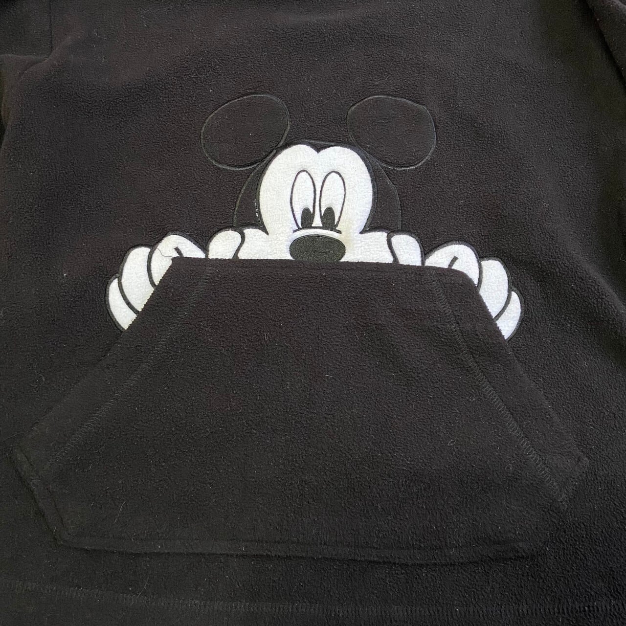 90年代 ヴィンテージ DISNEY ディズニー ミッキーマウス 刺繍 フリース ...