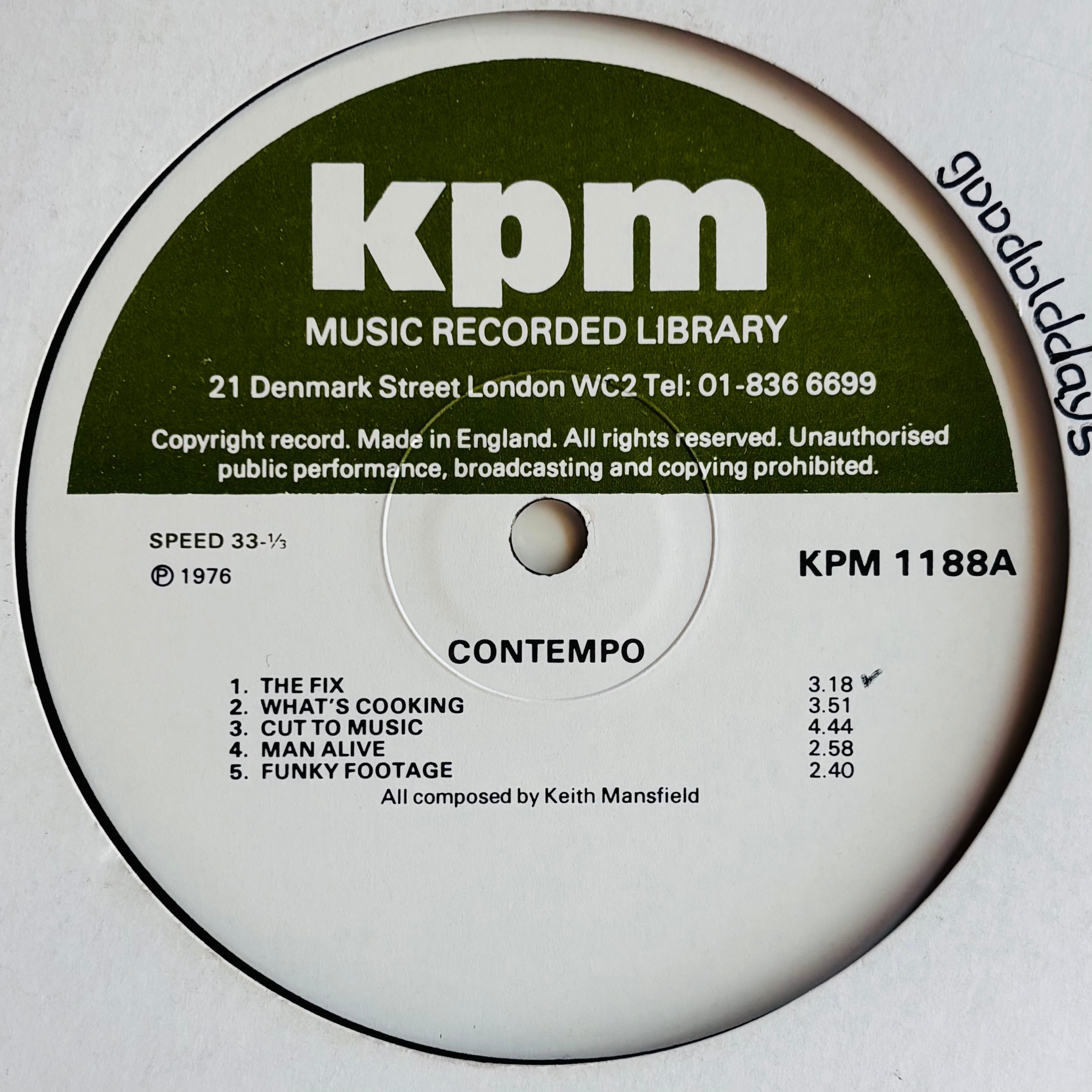 Keith Mansfield - Contempo | goodolddays