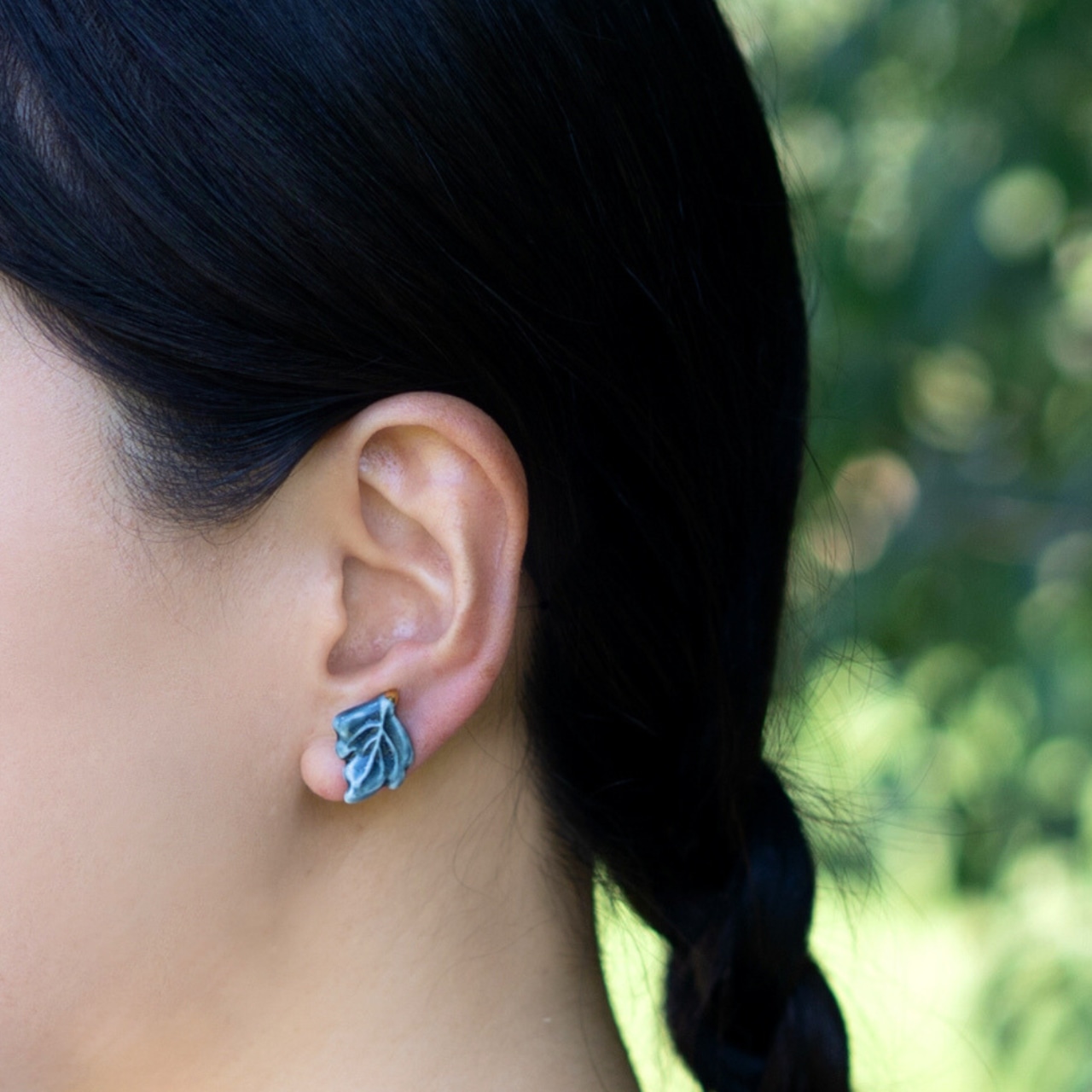 ブドウの葉 ピアス/イヤリング
