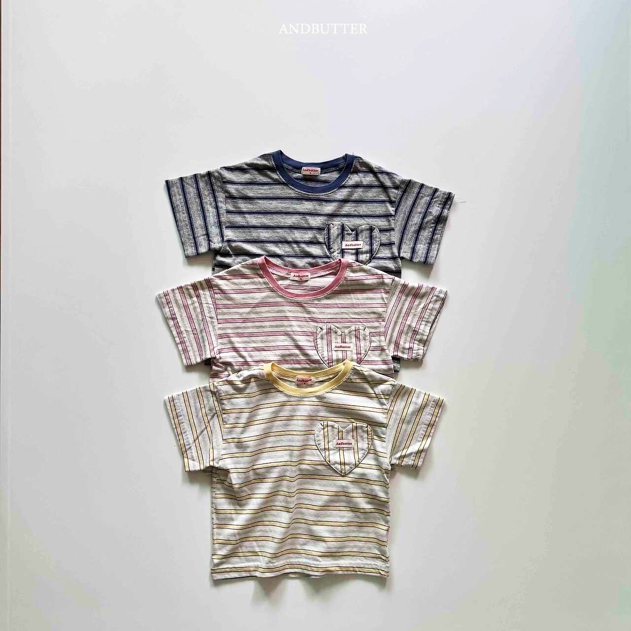 【即納】ANDBUTTER/cookie heart T(pink/M)