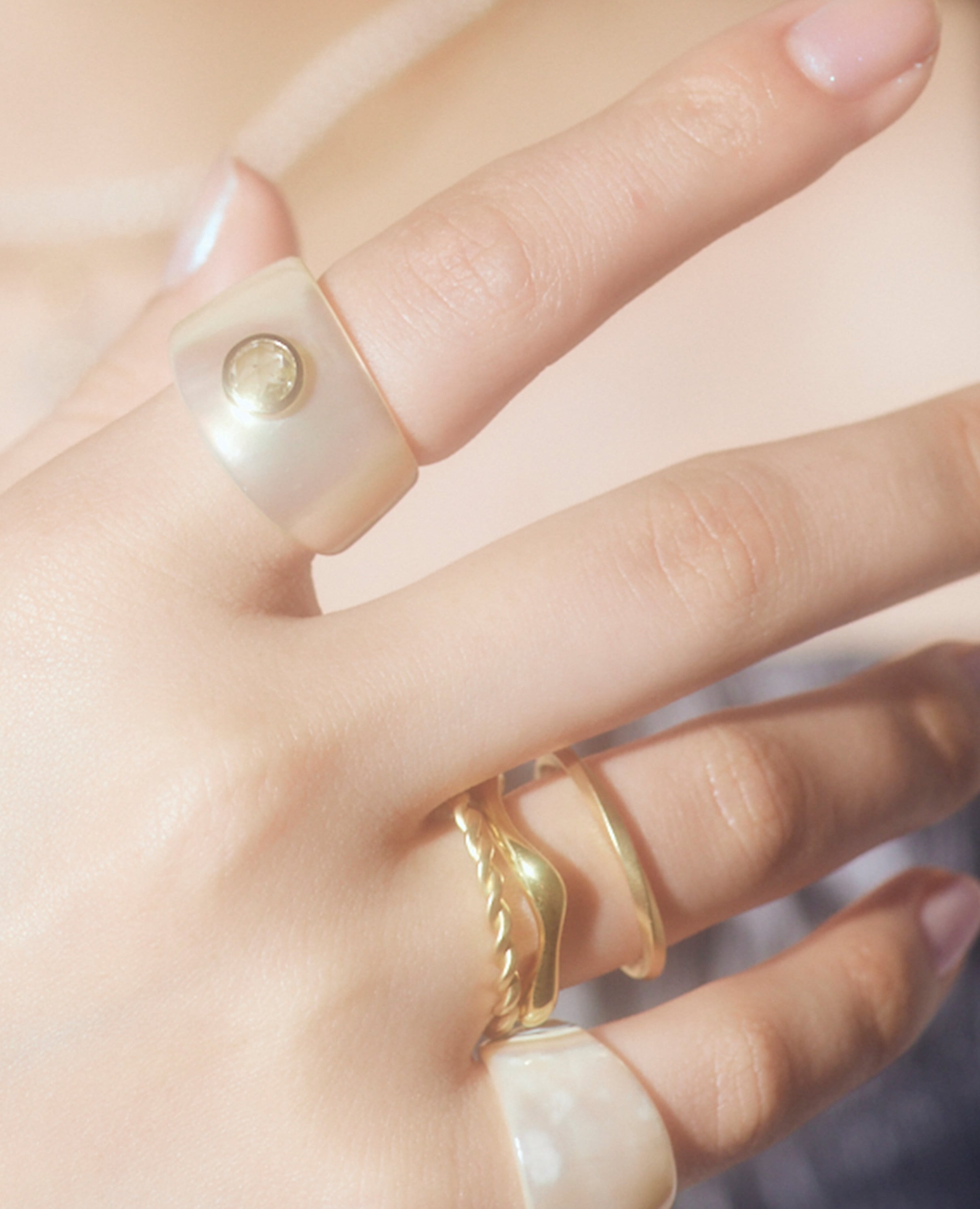 K18）Wave Ring | Thalatta