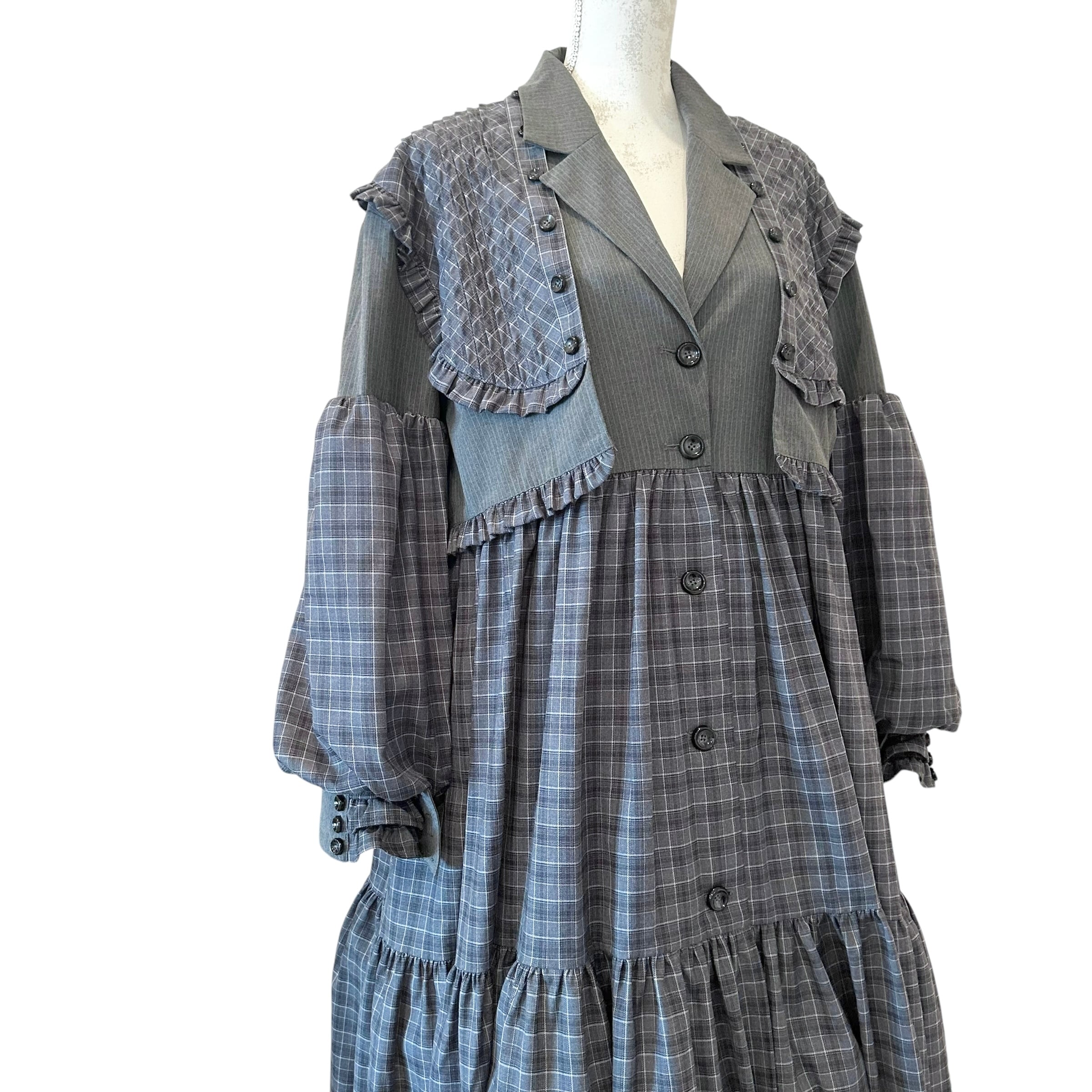 ヨークドッキングスーツワンピース GRAY | HEIHEI ヨークドッキングスーツワンピース GRAY | HEIHEI