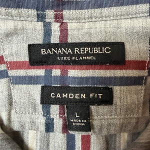 00's BANANA REPUBLIC Flannel Shirt USA アメリカ コットンフランネルシャツ ヴィンテージ ビンテージ  TT2026-0056