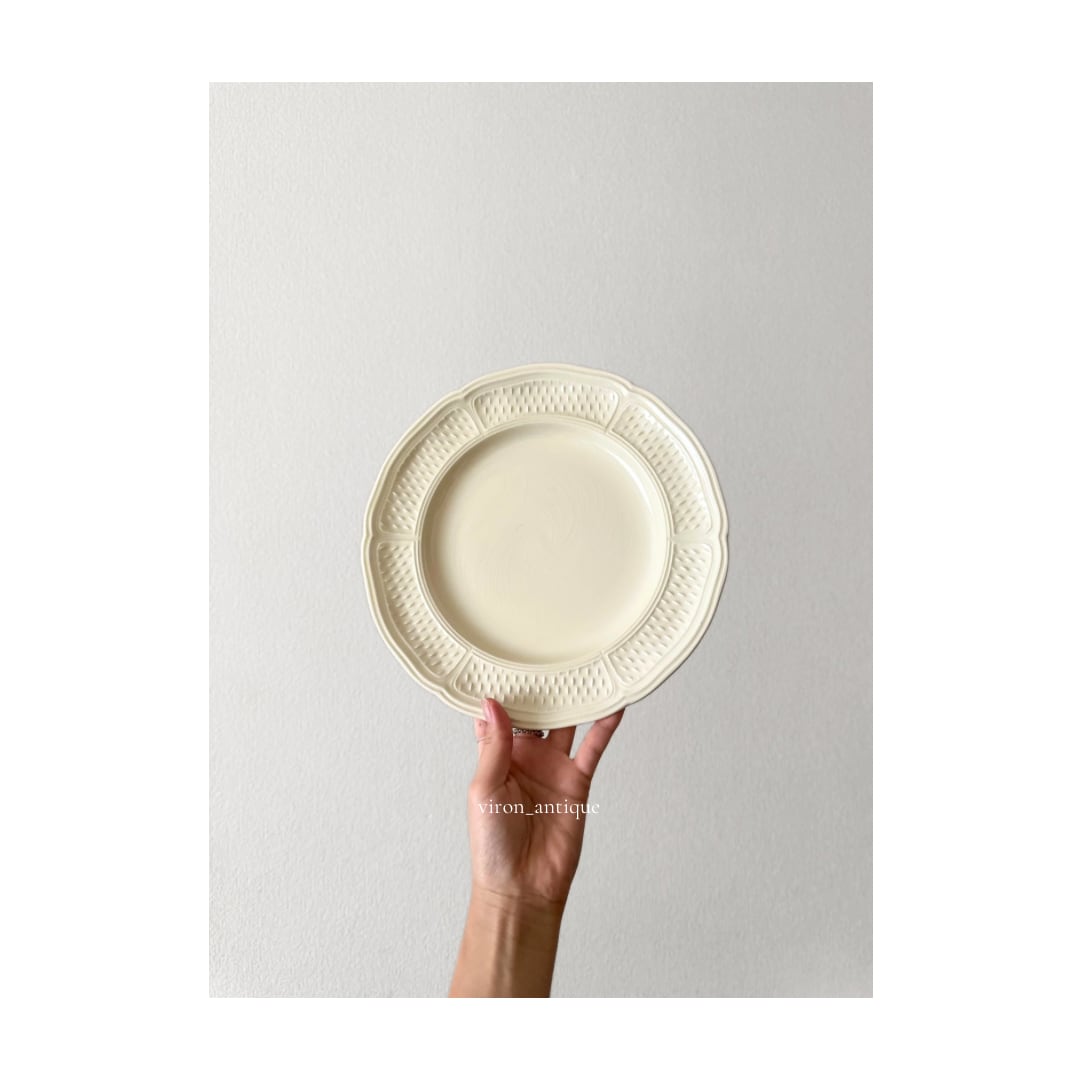 8月末まで_フランスアンティークジアン Gien Pont AuxChoux Gien ジアン / “Pont aux Choux” ポントシューの平皿プレート