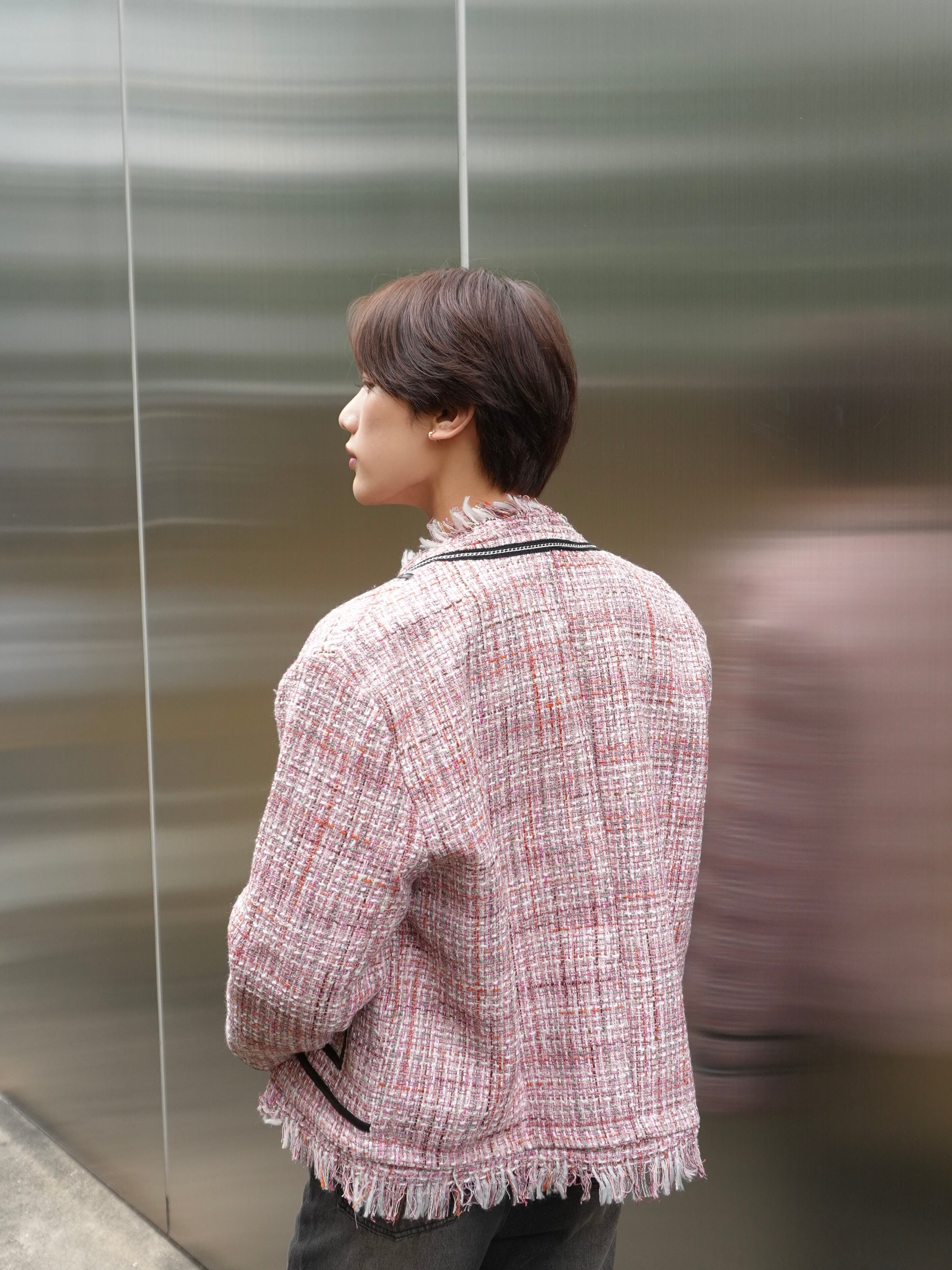 ALUDE SELECT】fringe no color tweed jacket | PAY ID