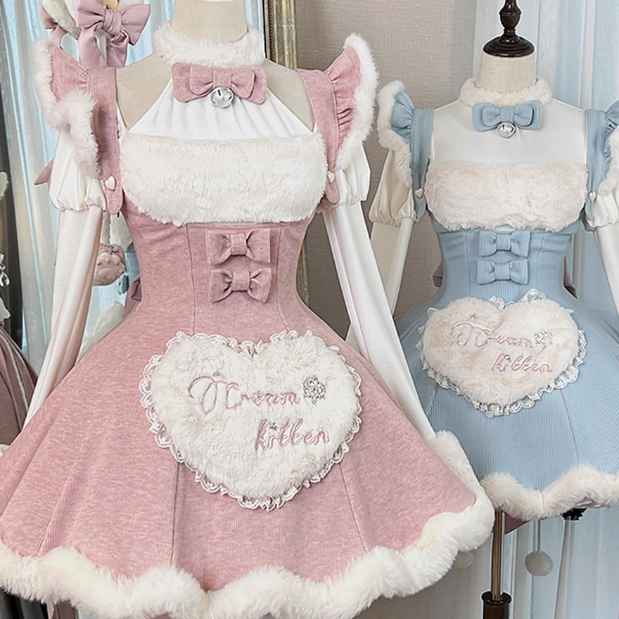 クリスマス 即納 現品限り 量産型 ふわふわ アイドル衣装 ジャンスカ