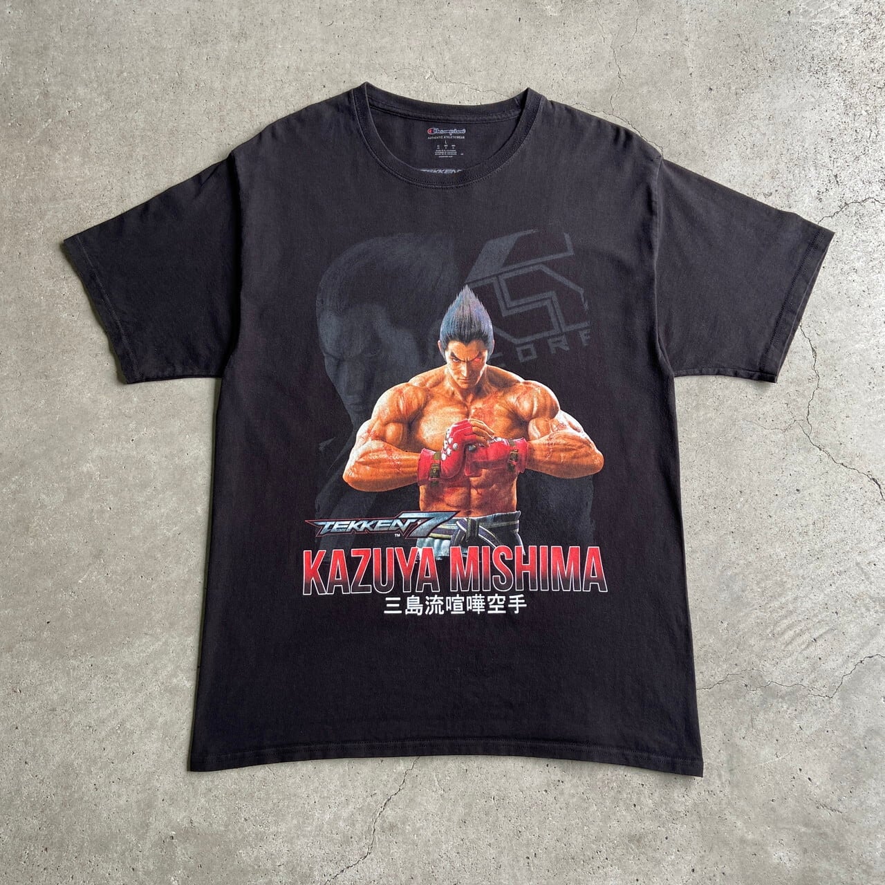 鉄拳7 三島 一八 ゲーム キャラクター プリント Tシャツ メンズL 古着 TEKKEN7 KAZUYA MISHIMA ブラック 黒【Tシャツ】  | cave 古着屋【公式】古着通販サイト