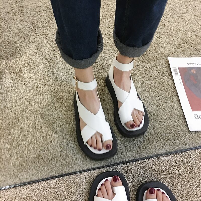 レッドサンダルサマーミュール 靴 シューズ 夏物 フェイクシューズ87876038418