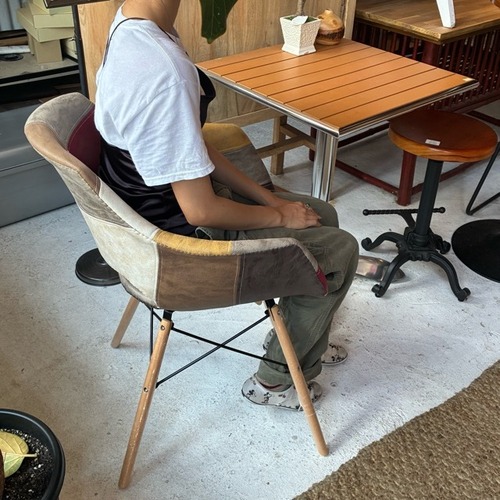 Patchwork chair  Basic　パッチワークチェア　ベーシック　家具　インテリア　椅子　レザー　1人掛け用　リビング　キッチン　ダイニングチェア　ミッドセンチュリー