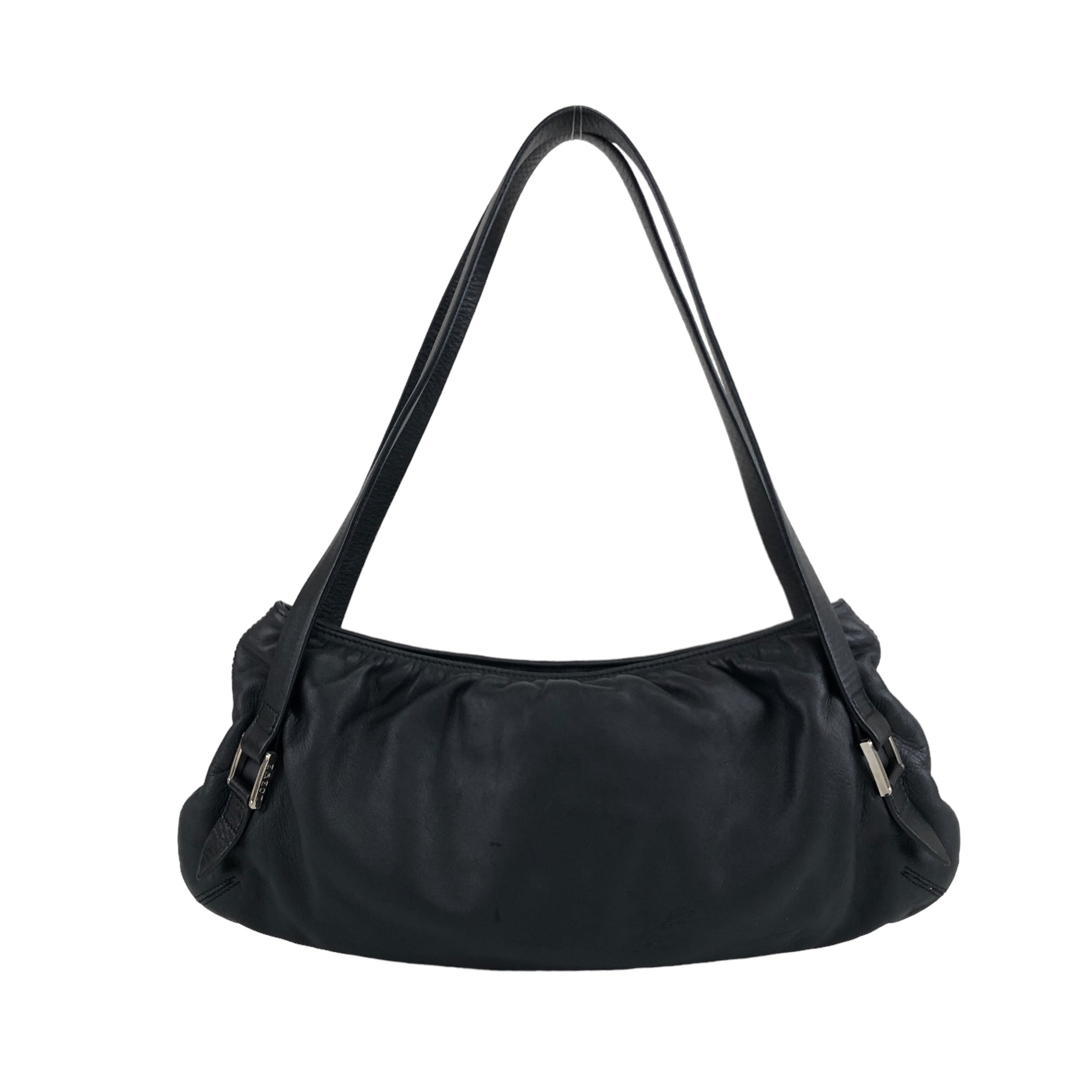 ✨美品✨ロエベ ワンショルダーバッグ ホーボー アナグラム ナッパレザー 黒 LOEWE ロエベ ショルダーバッグ ブラック アナグラム ナッパレザー