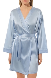 Cindy sky blue シルクローブ I.D. SARRIERI