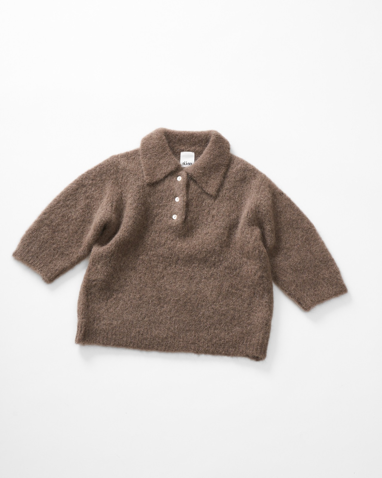 Fluffy Alpaca Polo Knit