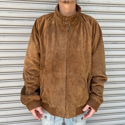 ラルフローレン スエードスウィングトップ ハリントンジャケット G9型 XXL