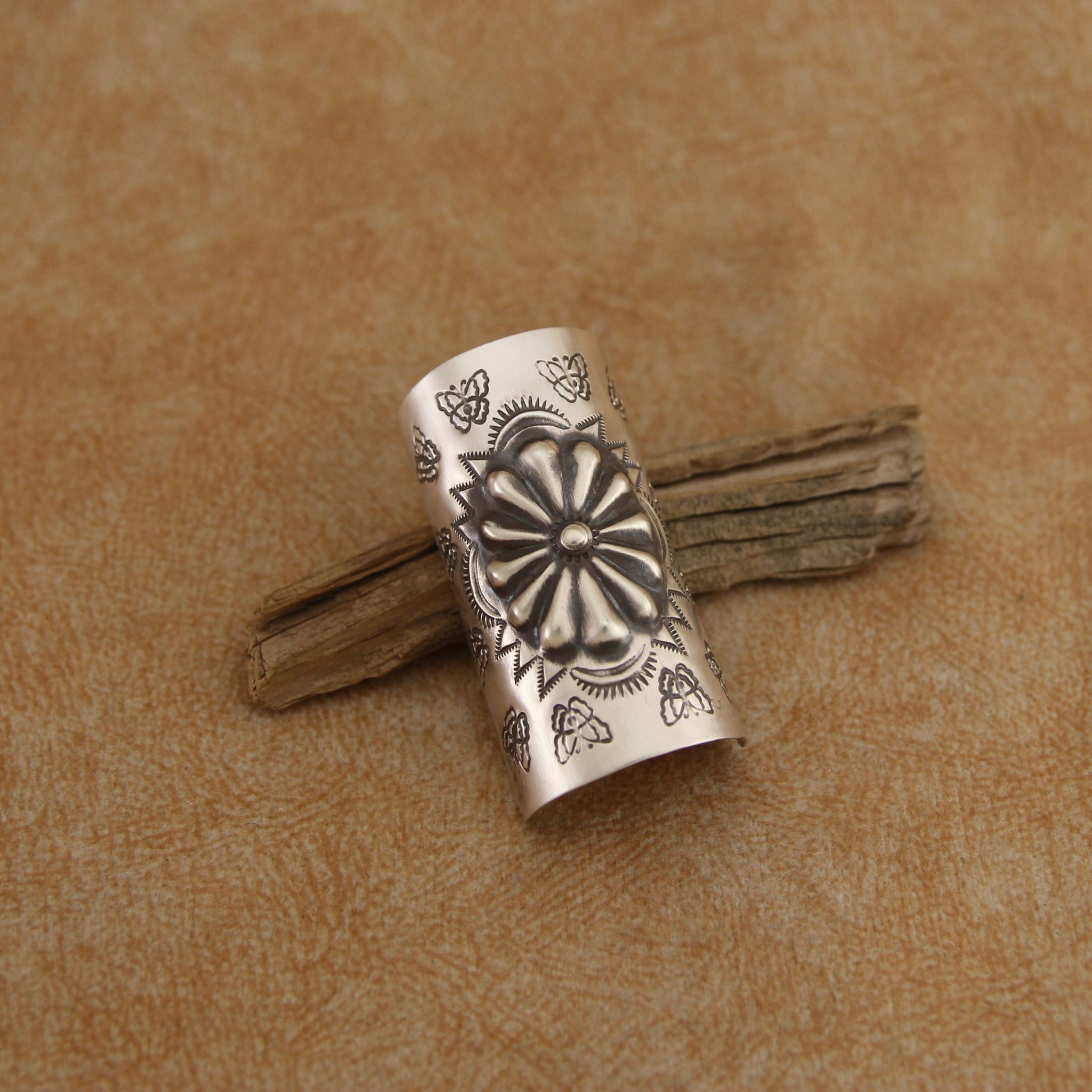 ナバホ族 シルバー製 ポニーテールカフ #13 インディアンジュエリー