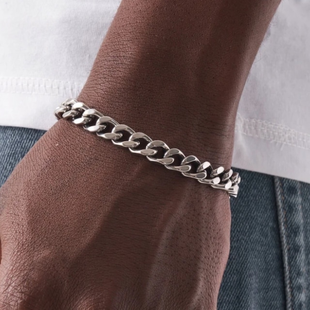 Miami Chain Link Bracelet 【7mm/SILVER】