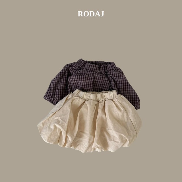 【取寄】rodaj｜puff skirt｜パフスカート｜S-JS｜kids&jr｜26 autumn