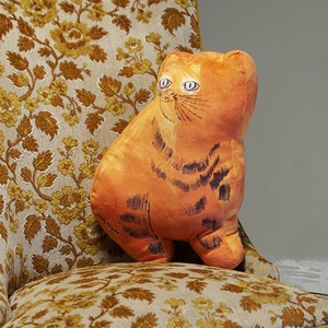 Andy Warhol Orange Sam the Cat Plush