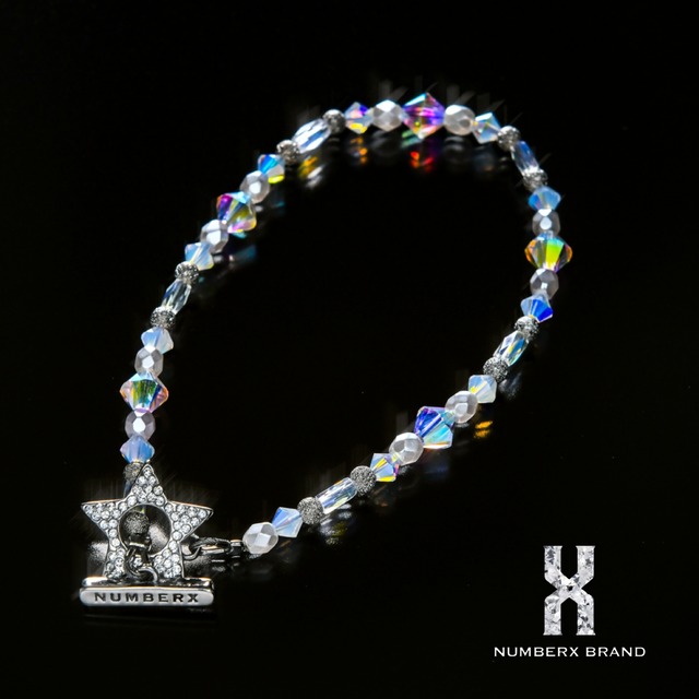 【パールホワイト】Ｘ(エックス)  Nシリーズ ブレスレット