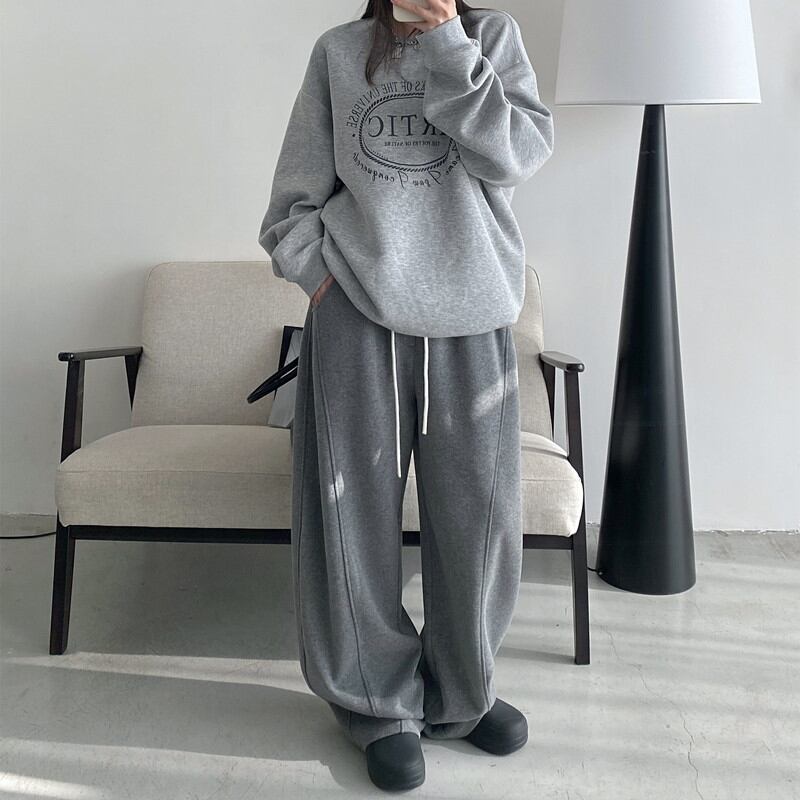 loose herringbone soft pants 10840