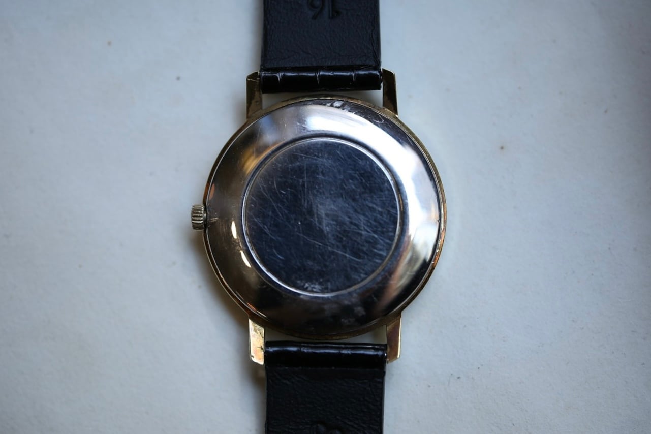 OMEGA】 1973年製 オメガ ジュネーブ ブラックラッカーダイヤル OMEGA】 1973年製 オメガ ジュネーブ ブラックラッカーダイヤル