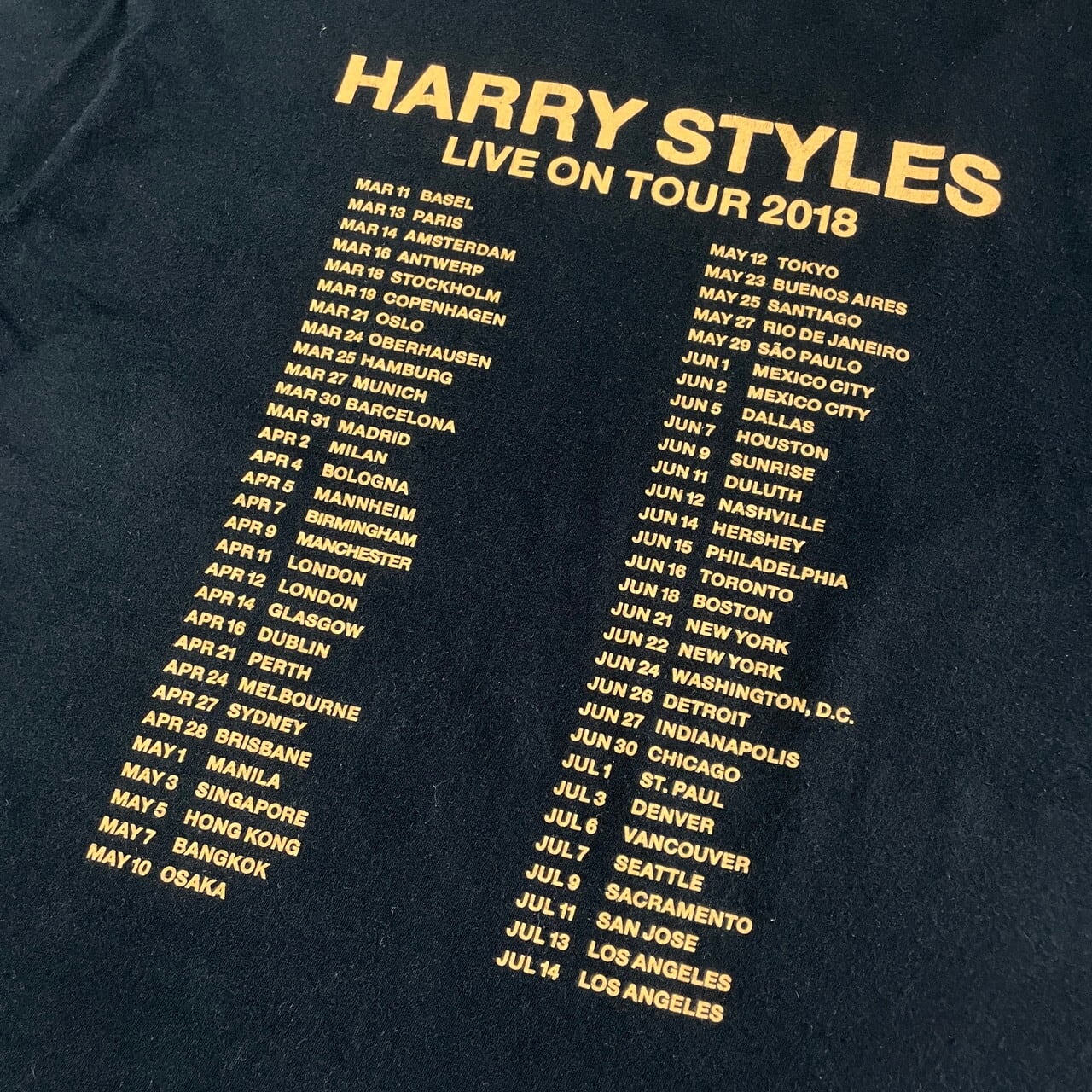 harry styles ハリー・スタイルズ ツアー2018 アーティスト バンドT ...